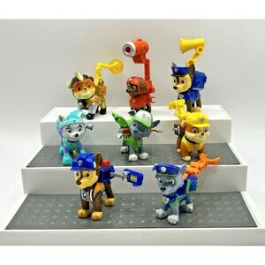 Paw Patrol Action Pack and Limited Edition Figure Lot Of 9 Chase Everest Rubble